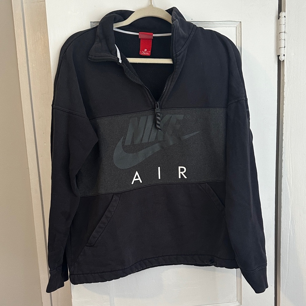 Nike Black Air Half-Zip Pullover Sweatshirt